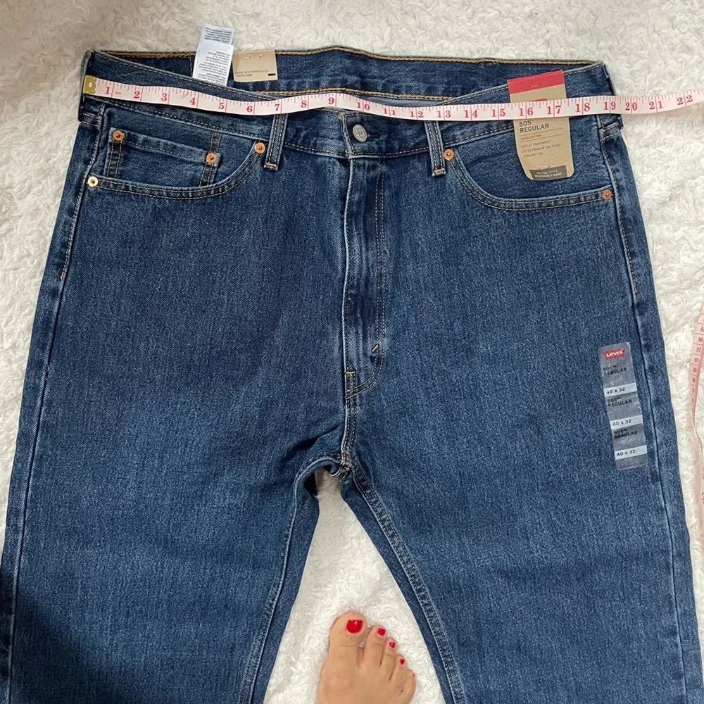 Levi's Dark Blue Straight Jeans